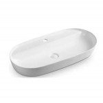 BASIN OVAL WITH TAP HOLE 815X415X140  IS5210