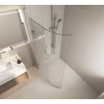 Frameless Curved Fixed Walk in Panel /Shower Screen CVP019